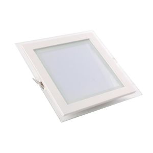 Glass Ceiling Mounted Led Flat Panel Light , 80ra 0.9pfc White Ceiling Lights