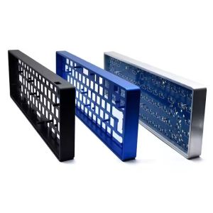 Custom CNC mechanical aluminum 6061 6063 keyboard case anodized finish bottom