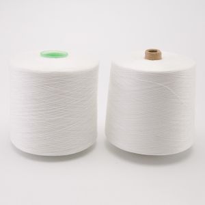 22S/2 Poly Poly Core Spun Polyester Sewing Thread Raw White TFO Twist
