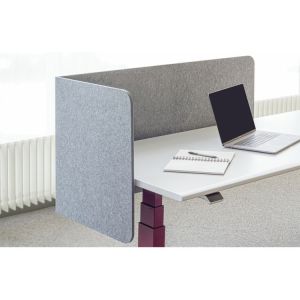 100% Polyester Fiber Desk Acoustic Screens Reduce Noise Visual Distractions