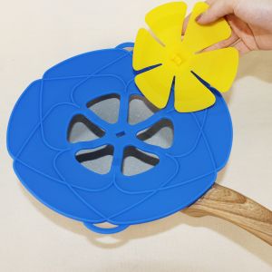 Food Grade Silicone Pan Lid Cover Reusable With Double Hangs For Cooking