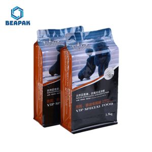 China Custom Printing Flat Bottom k Pet Food Bags on sale