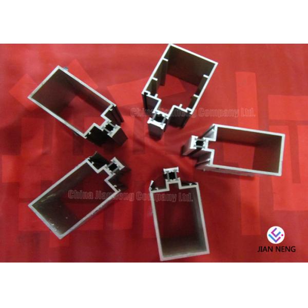 Extruded Aluminium Profile For Glass , Aluminium Door Frame Profile With Powder