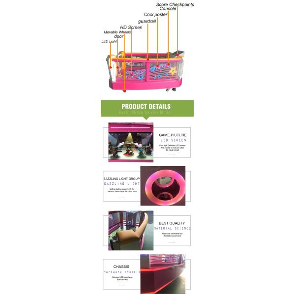 Amusement Game Machines Coin Operated Arcade Foot Touch Screen With Lottery Ticket Print