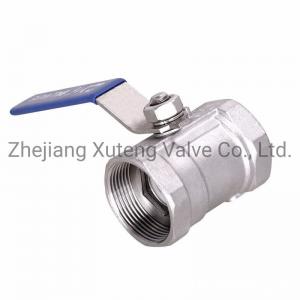 Cheap 1PC Screwed End Ball Valve with Straight Through Type Channel and Bypass-Valve Option for sale