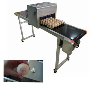 Remote Control Eggs Code Printing Machine With Full Plate Spray Printing Way