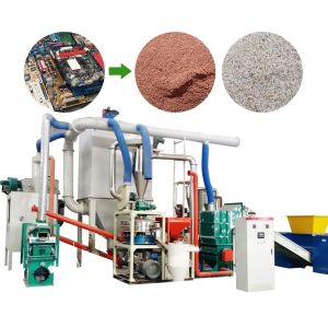 Top of PCB Board Separation Recycling Machine Final Products Copper and Resin