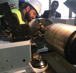 Cnc Roller Knurling Lathe Cnc Roll Notching Lathe Machine Iso Approved Machine