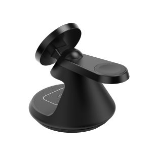 Fast 360 Rotating Wireless Desktop Charger 3 In 1 15W For Phone Watch Earphone