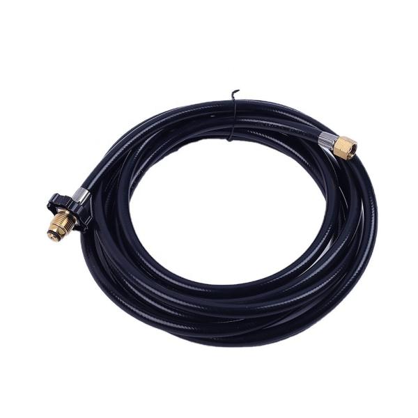 12ft Industrial LPG Propane Adapter with Quick Connect and 1/4 Inch Rubber Gas
