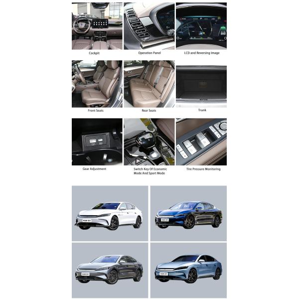 Electric All Wheel Drive Sedan Intelligent 4x4 Compact Car Powerful