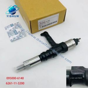 Original new Diesel Common rail Injector 095000-6140 6261-11-3200 for Engine