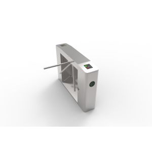 Full Stainless Steel Tripod Security Turnstile Access Control System With LED