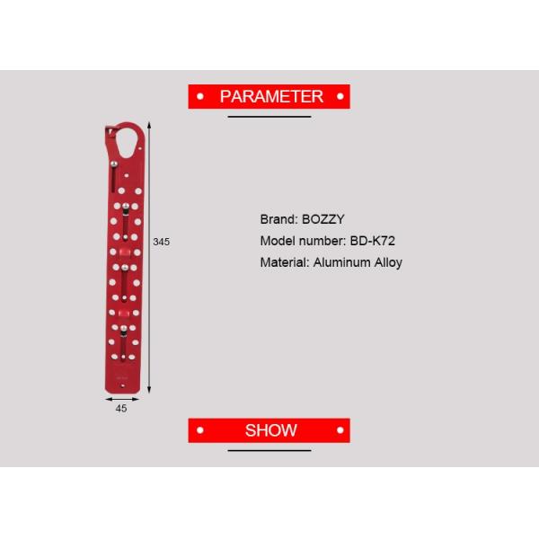 24 Padlocks Vinyl Coated Hasp , Wear Resistant Safety Hasp Lock Red Color