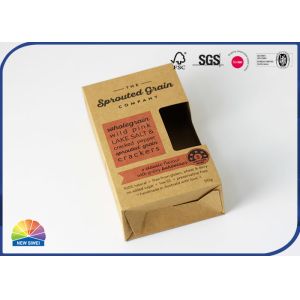 Die Cut Window Folding Carton Box Paper Packaging With UV Printed