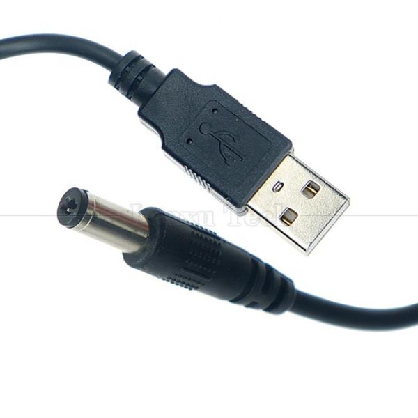 Quality 1m 3m 5m 10m 20AWG 24AWG 28AWG USB to 2.1 5.5mm DC Barrel Jack Connector Power Charging Cable for Led Lights Lamp wholesale