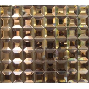 12x12 Mirror Metallic Mosaic Tiles Stainless Steel Mosaics For Bar / Hallway