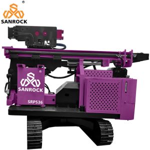 Portable Pile Driver Hydraulic Vibration Piling Machine Solar Screw Pile Driver