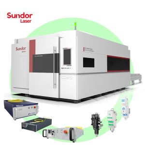 China Fully Enlcosed 1000w Metal Fiber Laser Cutting Machine OEM on sale