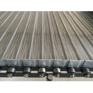 ODM High Temperature Diamond Mesh Steel Wire With Chain Driven