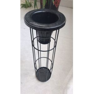 Black Round Shape Filter Bag Cage , philis Dust Collector Filter Cage