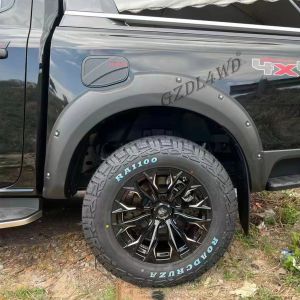 Matte Black 4x4 Car Fender Flares For Ranger T9 2022+ ABS 3M Tape Wheel Arch