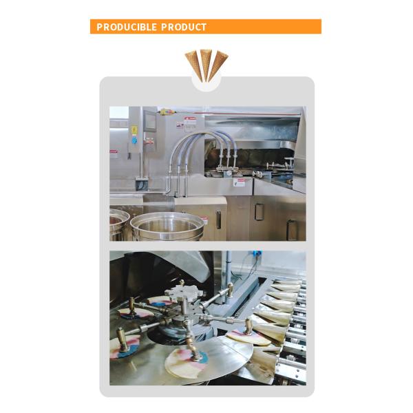 Large-scale automatic multi-functional crisp tube production equipment,107 240*240mm baking templates.
