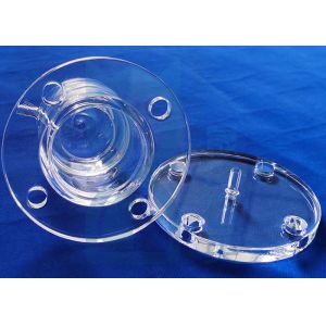 Morse 6.5 Transparent Sio2 Quartz Tube Flange High temperature resistance quartz