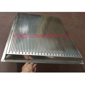 China Stackable Perforated Stainless Steel Tray Food Grade Rectangle Baking Tray on sale