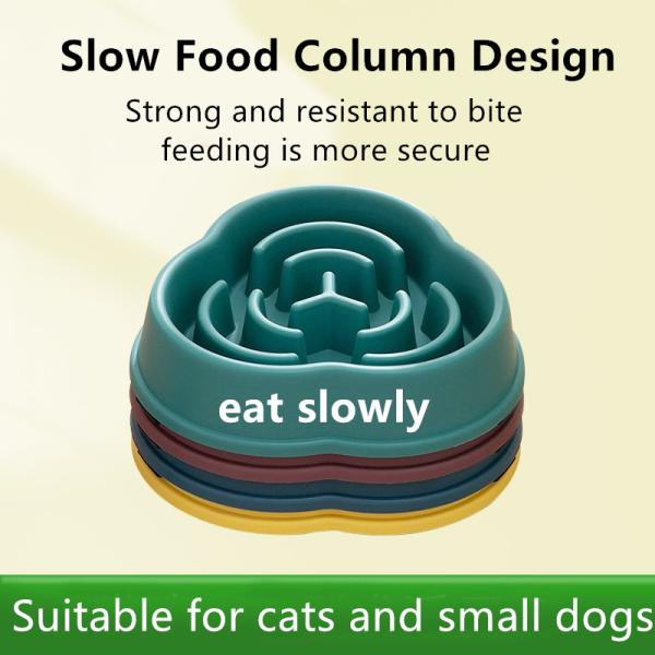 Cat And Dog Slow Food Bowl Rice Bowl To Prevent Choking And Overturn