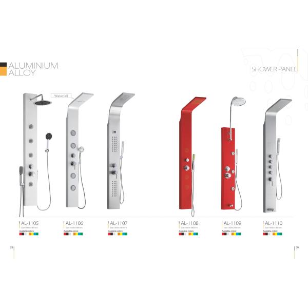 Water Outlet Faucet Shower Columns Panels Aluminium Alloy / Galvanized Steel