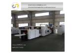 Roll feeding square bottom bread paper bag making machine with PP window, pp