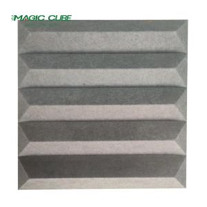Office Building 3D Acoustic Wall Tiles Customized For Sound Insulator