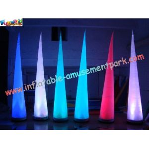 Inflatable Lighting Decoration Cone with LED changing light use for party, club