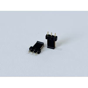 2.54mm Pitch 1×3 Single-Row Pin Header, Gold-Plated PCB Electronic Electrical