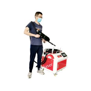 China Handheld 100W 200W 300W IPG Pulsed Fiber Laser Cleaning Machine on sale