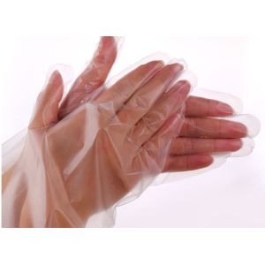 PE HDPE embossing disposable gloves