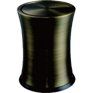 Stainless Steel Hotel Room Dustbin Single Layer With Swing Lid