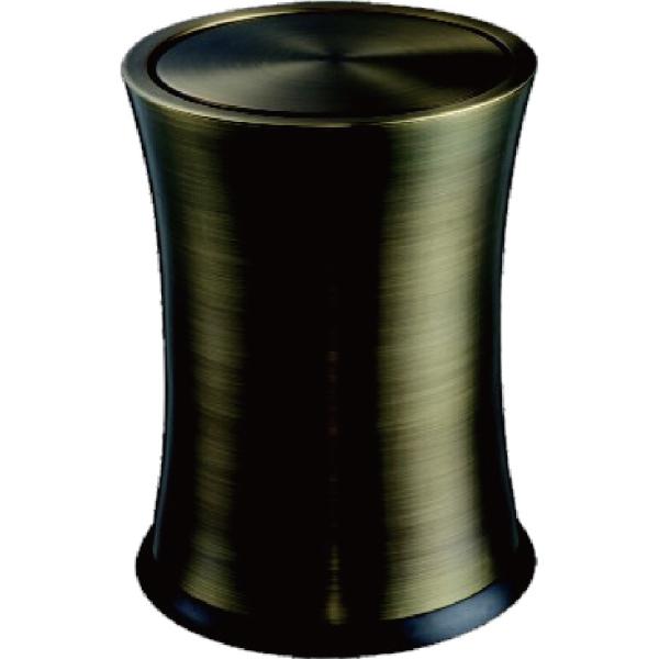 Quality Stainless Steel Hotel Room Dustbin Single Layer With Swing Lid wholesale