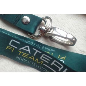 Soft Ribbon Material Promotional Printing Satin Lanyard With Custom Logo