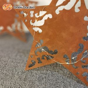 Customizable ASTM Corten Steel Metal Garden Ornaments Laser Cutting Crafts