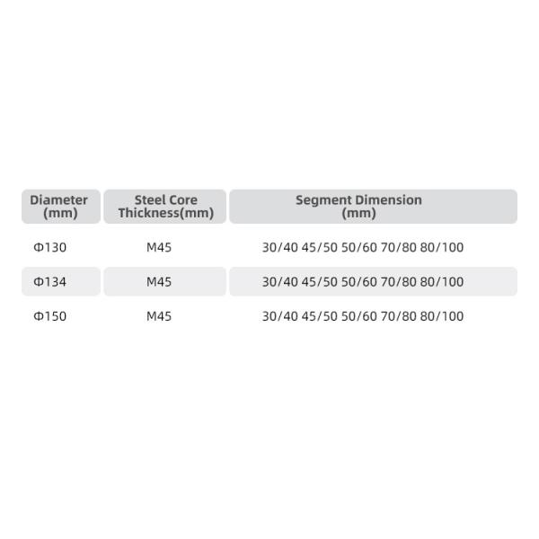 Abrasive Diamond Satellite for Granite Grinding Tools Diameter 130mm-150mm Grit 30-100