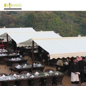 Double awning, awning, independent double - sided, electric hand - operated