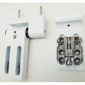 White Upvc Door Hinges , Composite Door Adjustable Hinges Power Coated