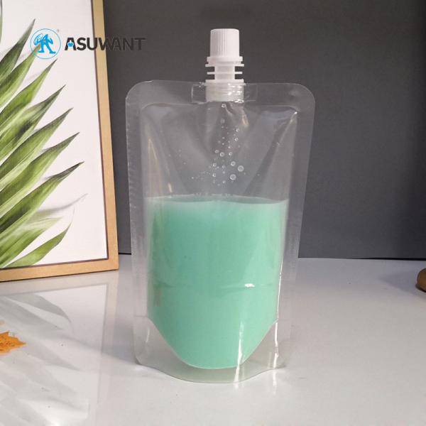 Quality Customized Biodegradable Spout Pouch Refill For Clear Water Liquid Beverage wholesale