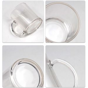 Coated Clear And Frosted Sublimation Glass Mug 11oz Smooth Finish