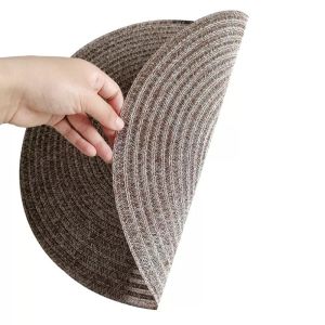 Create a Luxurious Dining Experience with Custom Color PVC Woven Placemats Set