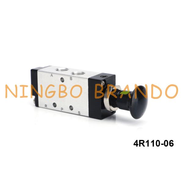 Quality 4R110-06 Airtac Type Hand Push Pull Air Control Valve 5 Way wholesale