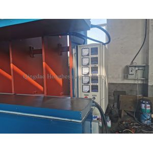 C-frame rubber tread plate vulcanizing press machine