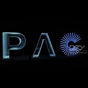 Logo Signage Model with Light - PHD 1:25 Shanghai Landscape Design Model